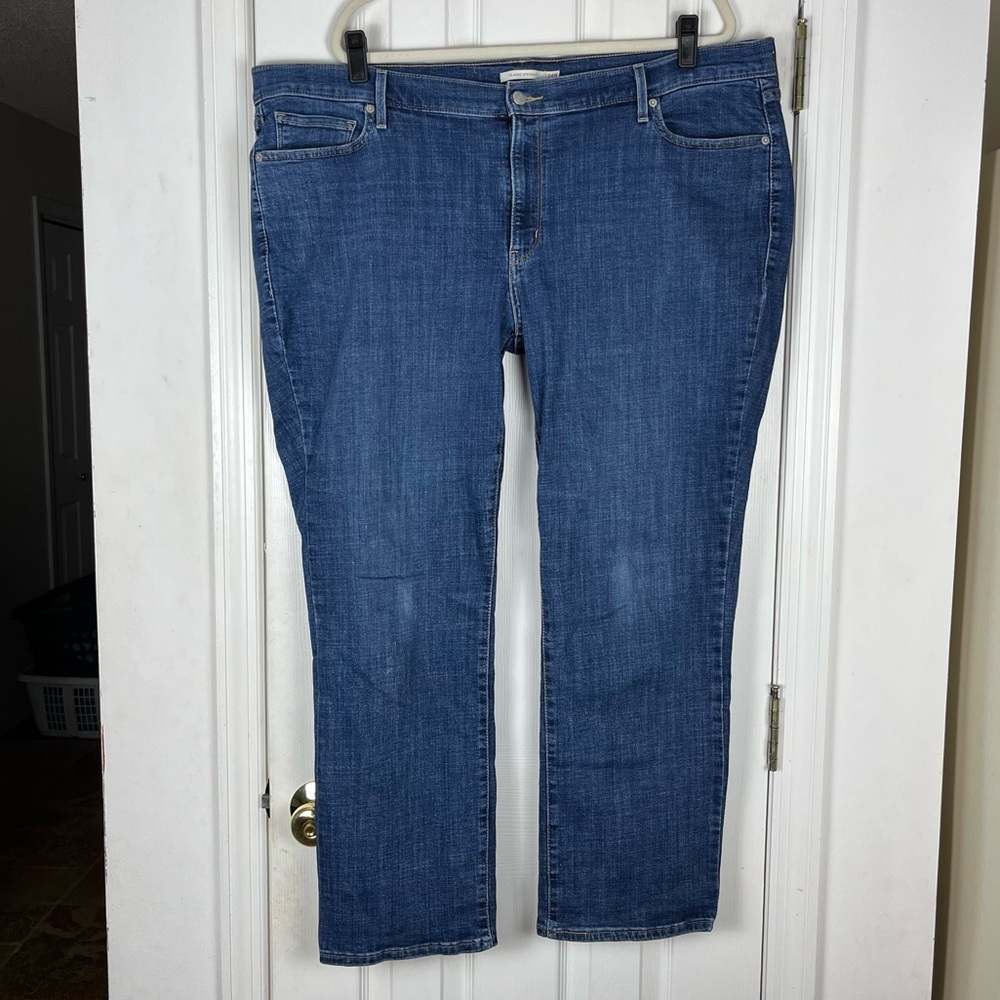 Levi’s Classic Straight Leg Jeans Sz 24W Women’s Stretch Denim